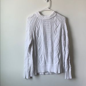 Cable knit sweater